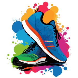 Running shoes-colour